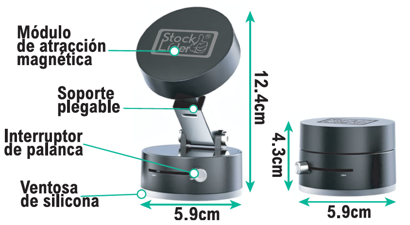 Soporte móvil magnético