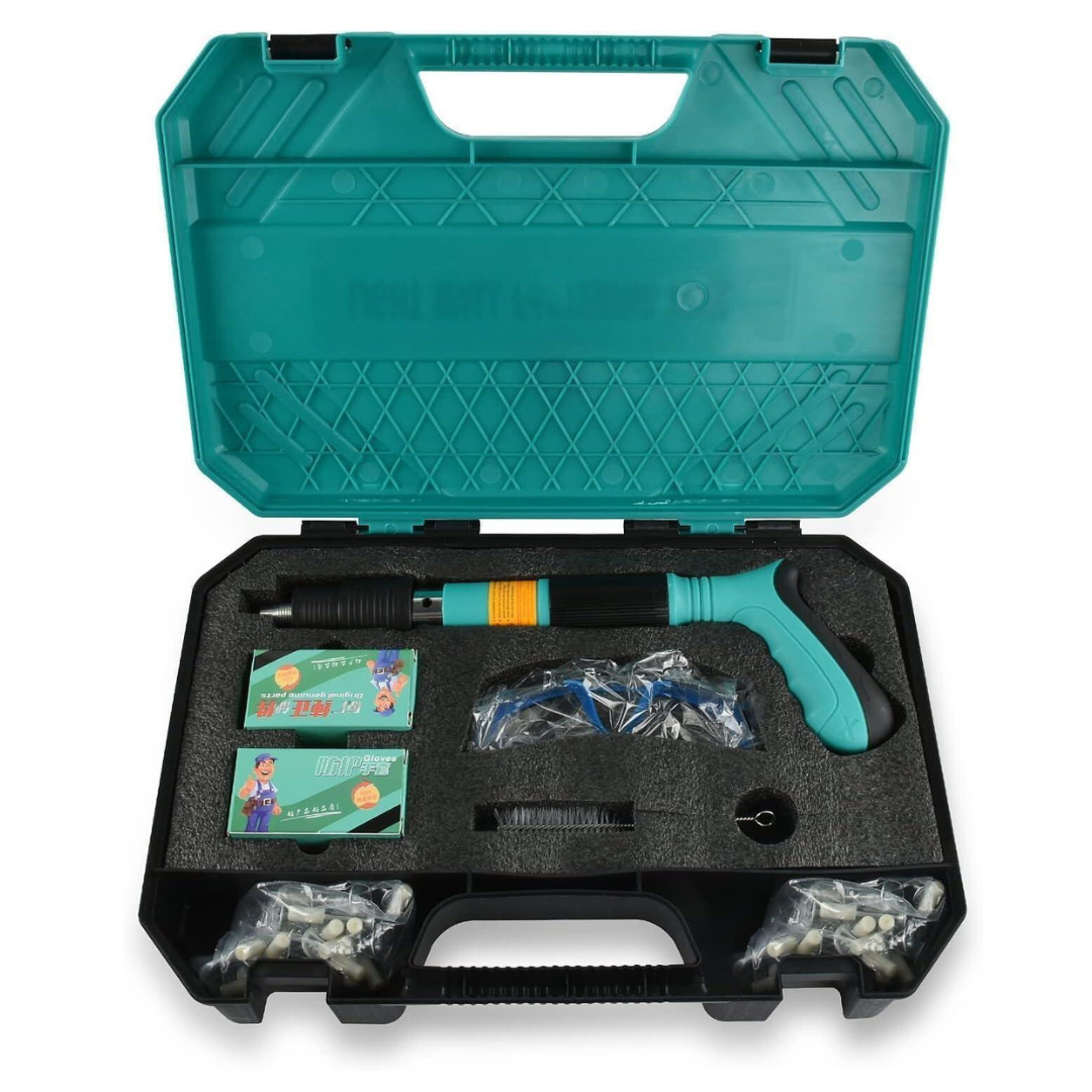 Kit Pistola de clavos para hormigón, ajustables y con kit incluido