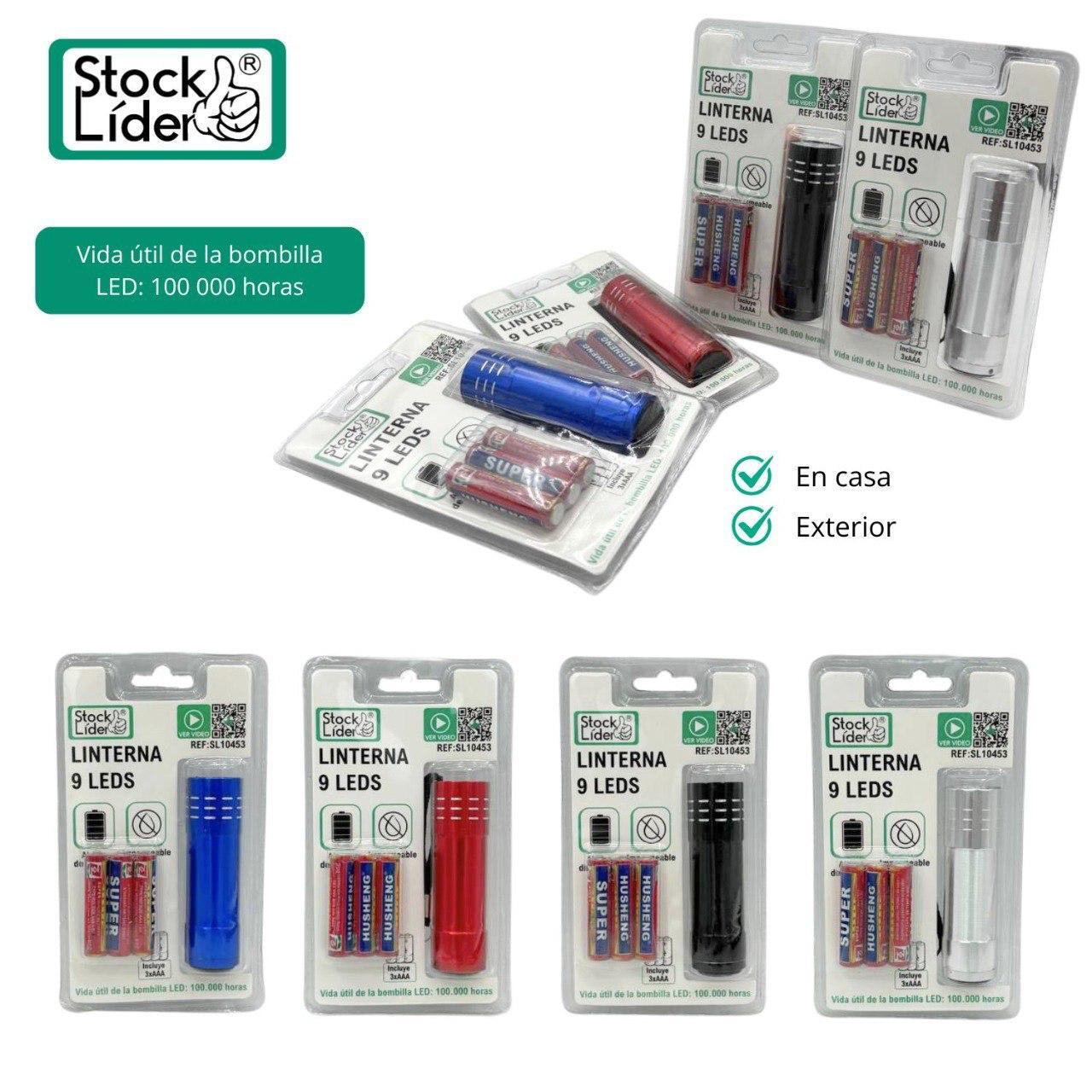 Linterna 9 LEDS