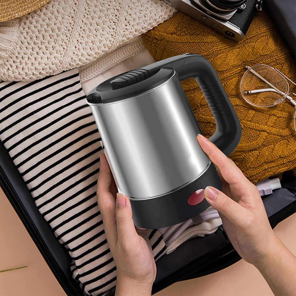 Pack Viaje Secador De Pelo Con Mango Plegable & Hervidor De Acero Viaje 0,5L De Viaje