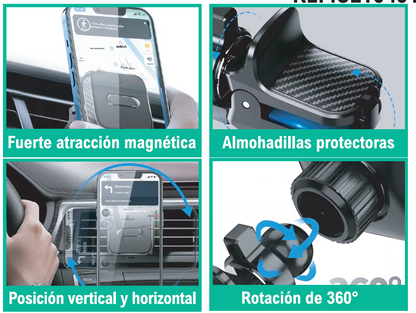 Soporte móvil de pinza para coche