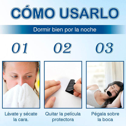 Tiras Bucales Antirronquidos, 90 Tiras para Dormir Antirronquidos