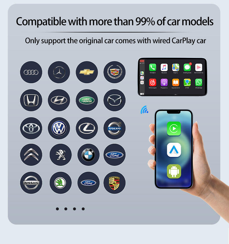 CarPlay Sin Cable Vehículos Función CarPlay Android & iOS