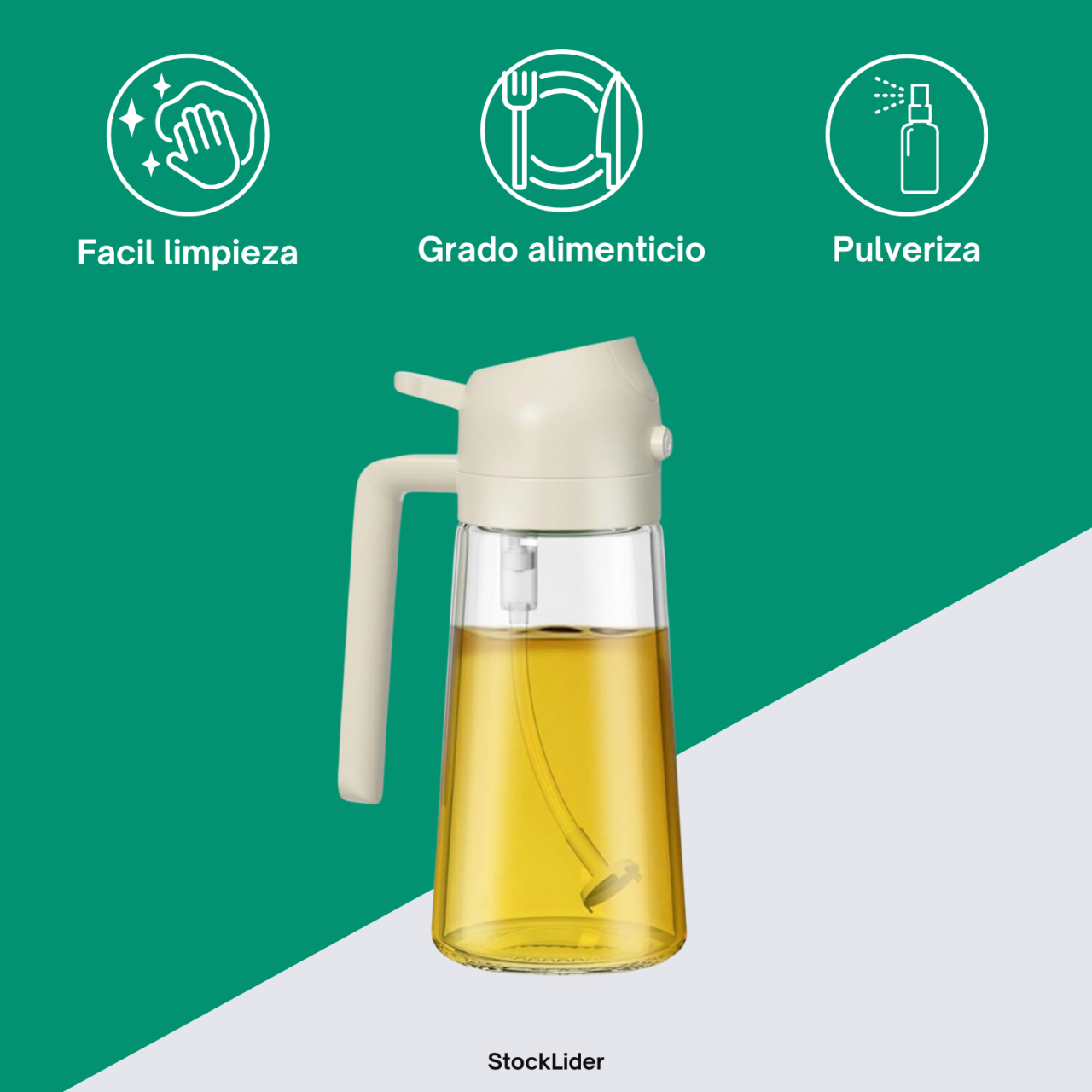 Aceitera dispensadora 2 en 1