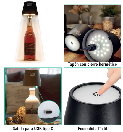Lámpara para botellas
