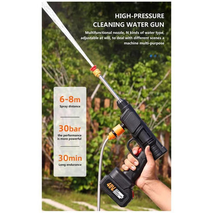 Pistola de agua a presión inalámbrica con una batería